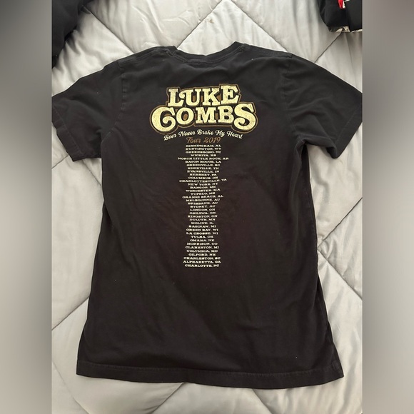 Luke Combs Beer Never Broke My Heart 2019 TOUR TSHIRT Medium - Picture 2 of 5